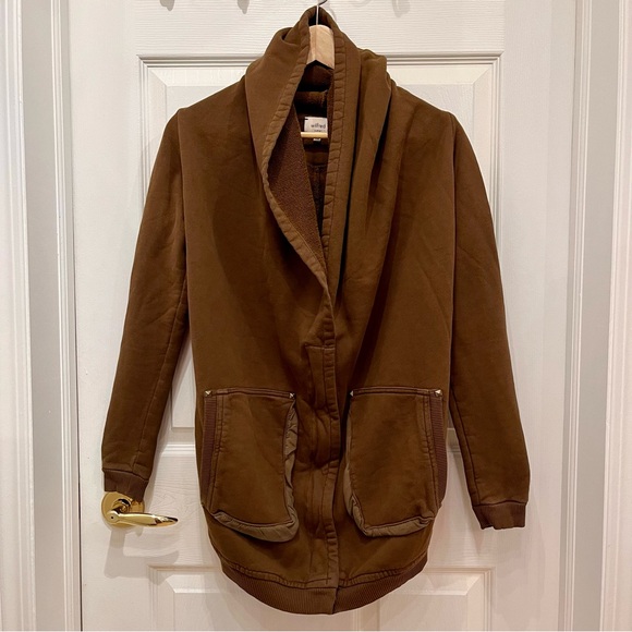 WILFRED Rousseau Studded Zip Cardigan - Picture 1 of 7